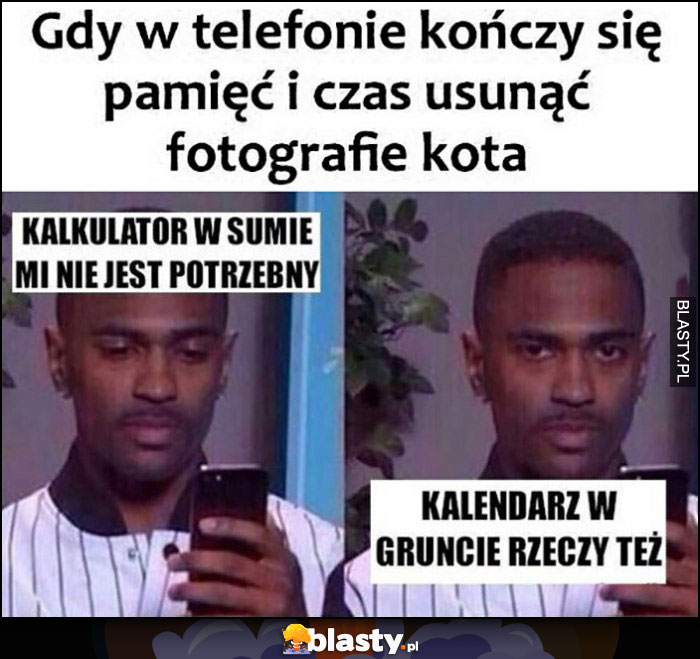 Gdy w telefonie kończy się pamięć i czas usunąć fotografie kota, kalkulator w sumie nie jest mi potrzebny, kalendarz w gruncie rzeczy też nie