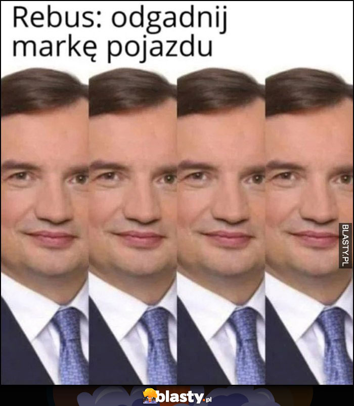 Rebus odgadnij markę pojazdu Zbigniew Ziobro zero audi