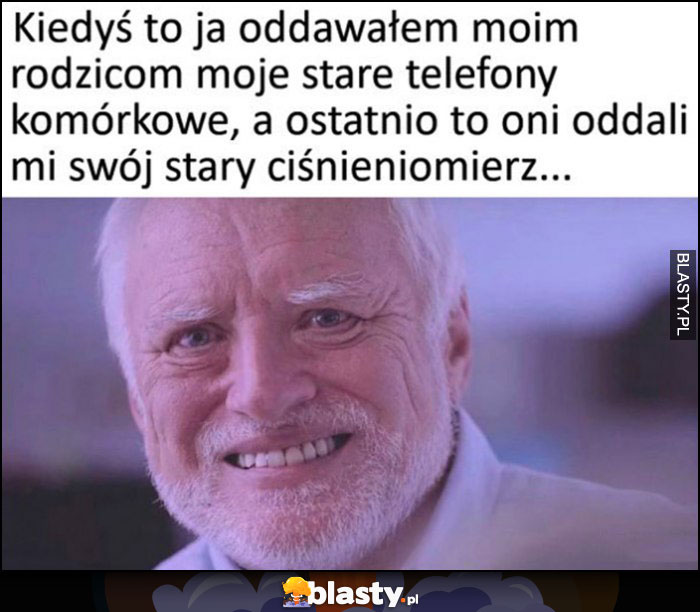 Kiedyś to ja oddawałem moim rodzicom moje stare telefony komórkowe, a ostatnio to oni oddali mi swój stary ciśnieniomierz Dziwny Pan ze stocku