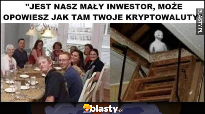 Jest nasz mały inwestor, może opowiesz jak tam twoje kryptowaluty rodzina przy stole