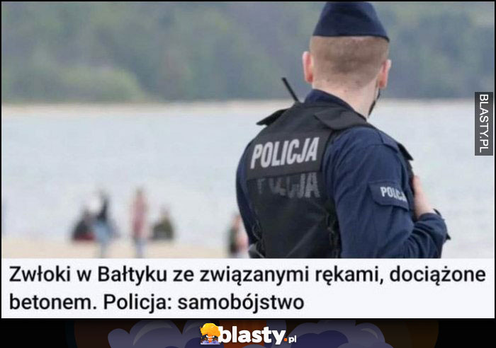 Zwłoki w Bałtyku ze związanymi rękami, dociążone betonem, policja: samobójstwo