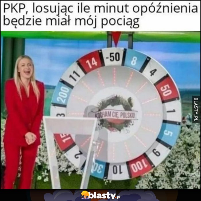 PKP losując ile minut opóźnienia będzie miał mój pociąg