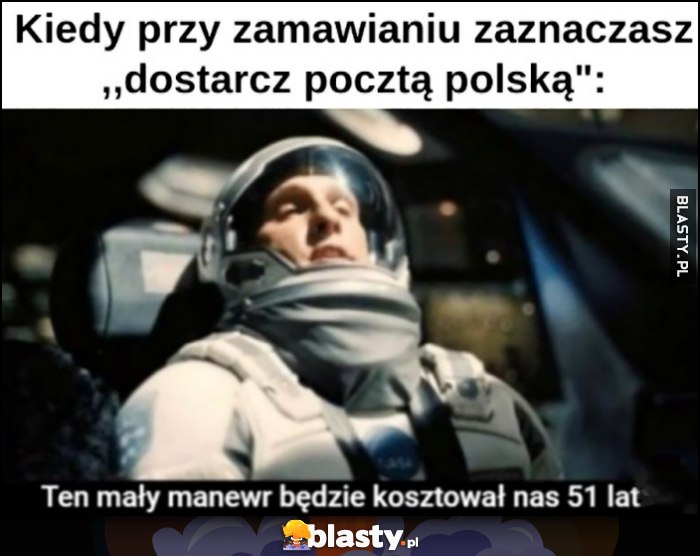 Kiedy przy zamawianiu paczki zaznaczasz 