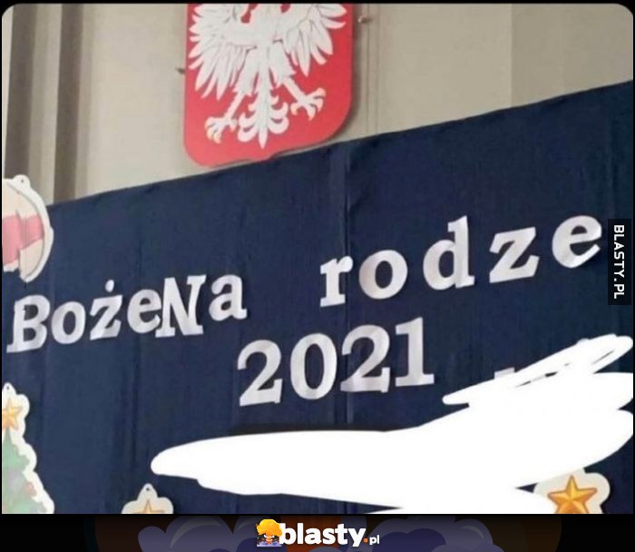 Bożena rodzę Boże Narodzenie napis