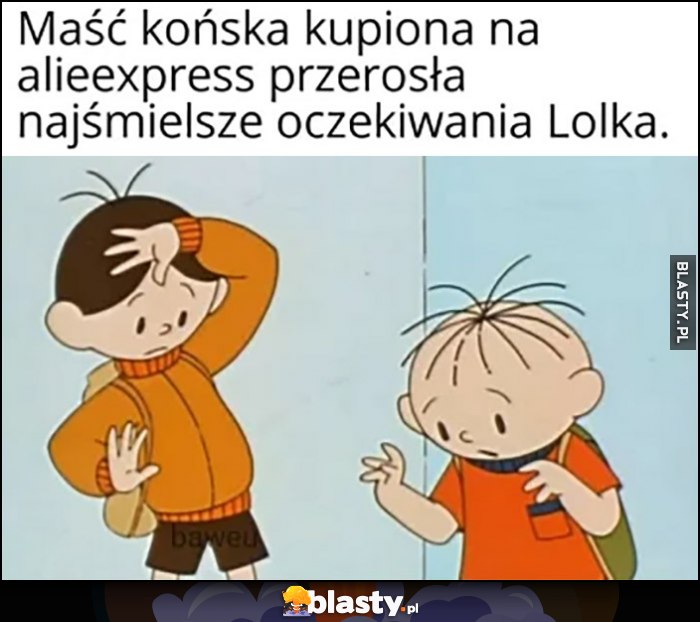 Bolek i Lolek. Maść końska kupiona na AliExpress przerosła najśmielsze oczekiwania Lolka