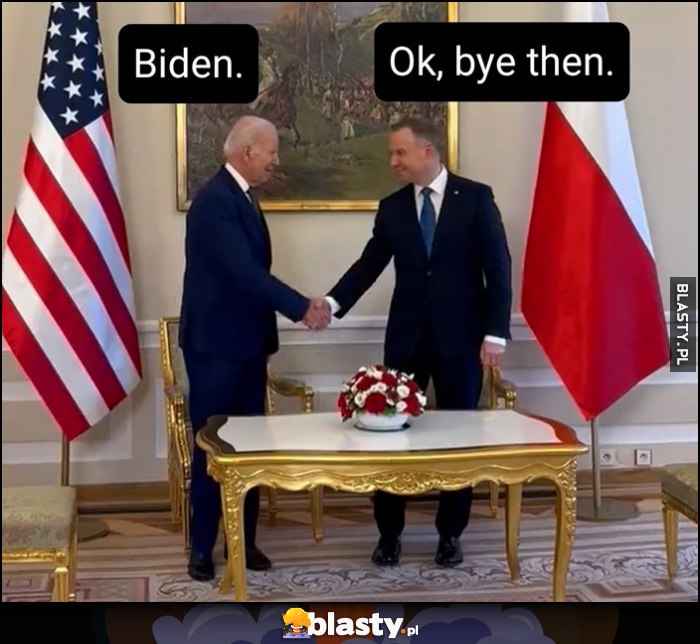 Biden wita się z Dudą, ok bye then