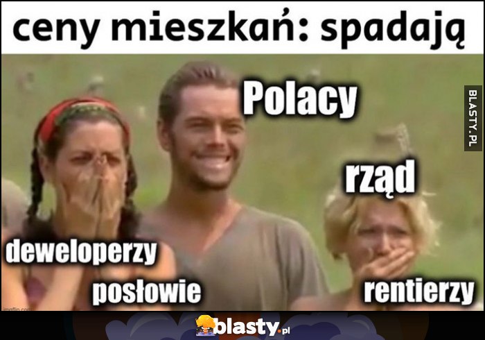 Ceny mieszkań: spadają, reakcja: deweloperzy, posłowie, rząd, rentierzy przerażenie, Polacy cieszą się