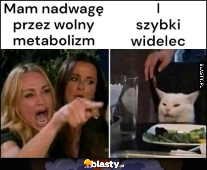 Mam nadwagę przez wolny metabolizm i szybki widelec