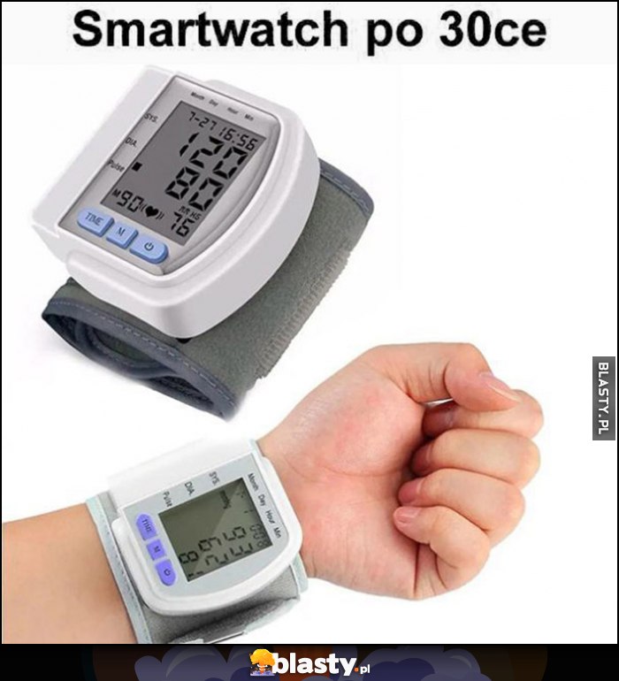 Smartwatch po 30tce ciśnieniomierz
