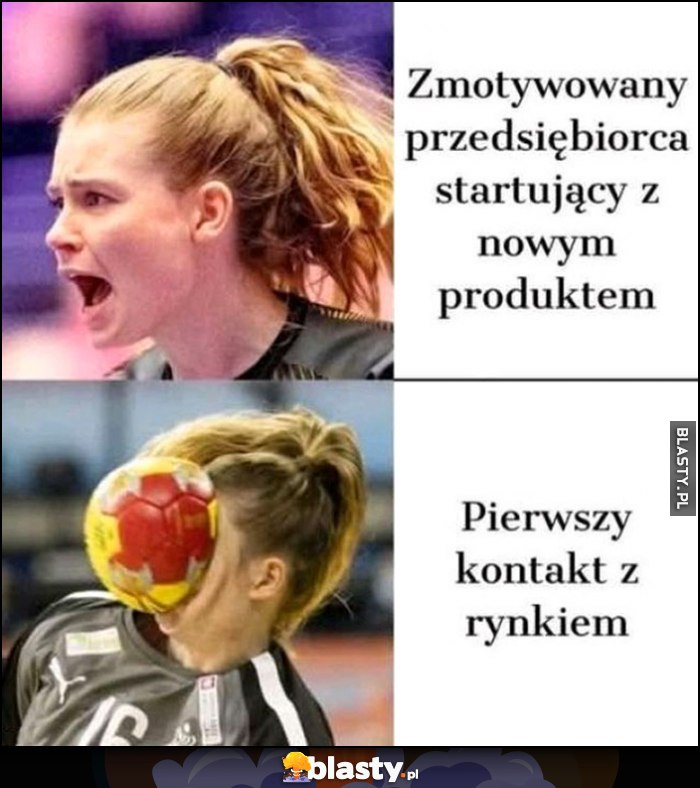 Zmotywowany przedsiębiorca startujący z nowym produktem vs pierwszy kontakt z rynkiem dostaje piłką w twarz