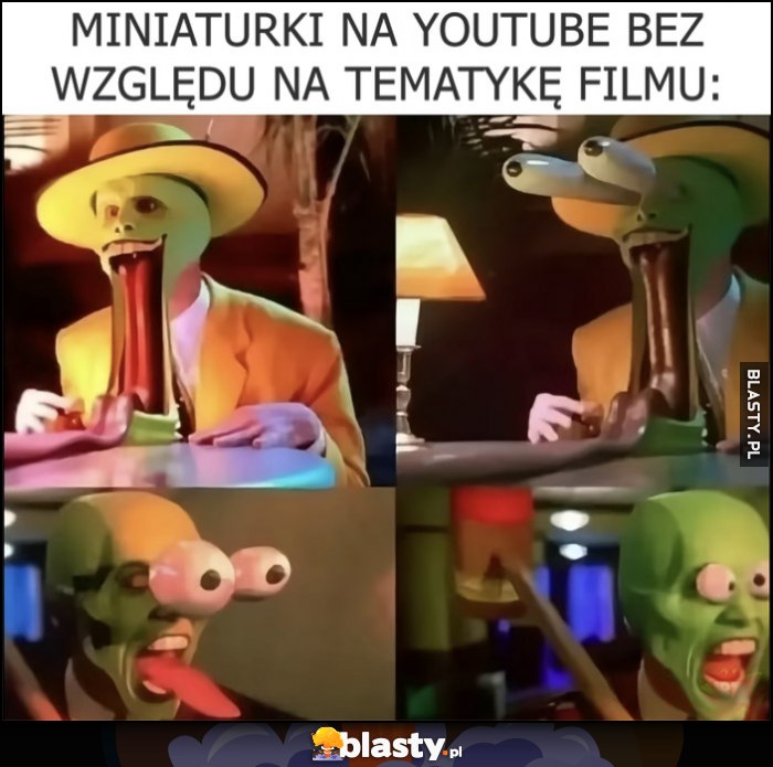 Miniaturki na YouTube bez względu na tematykę filmu Maska