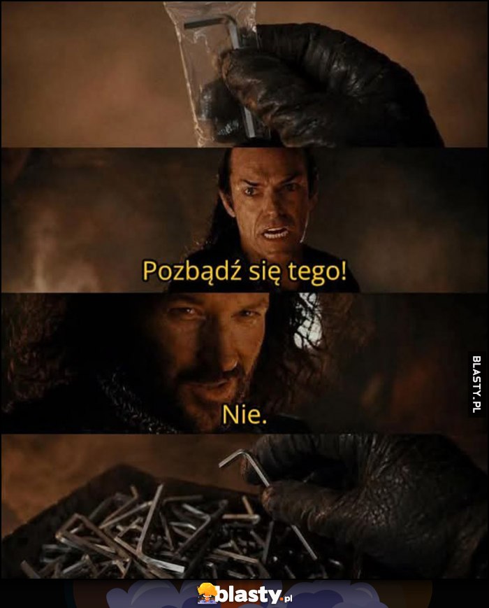 Imbus do skręcania mebli, pozbądź się tego, nie