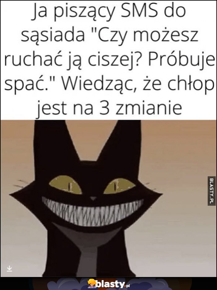 Ja piszący SMS do sąsiada 