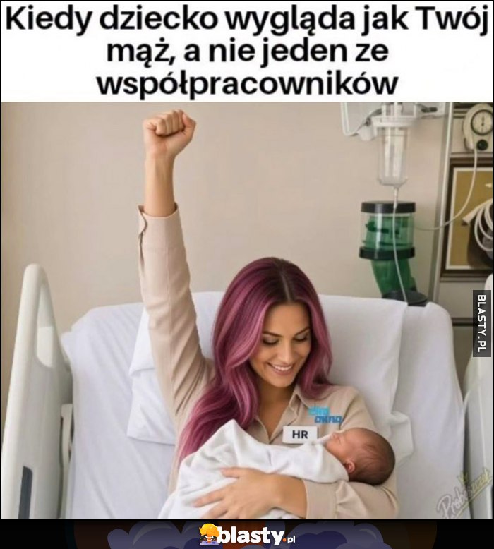 Kiedy dziecko wygląda jak Twój mąż, a nie jeden ze współpracowników