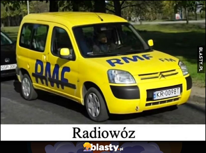 Radiowóz auto radia RMF FM