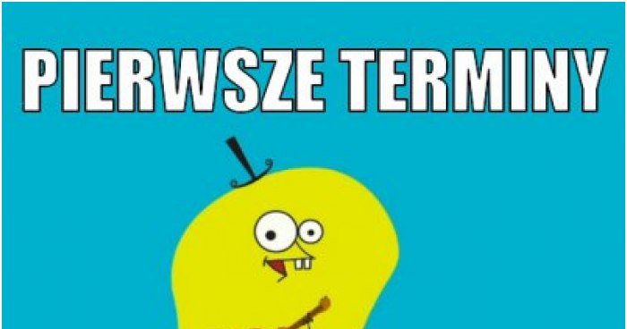 Pierwsze terminy nie interesują mnie memy, gify i śmieszne obrazki