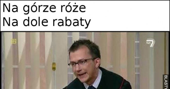 Na górze róże, na dole rabaty, kuresko mocne przemówienie Artura Łaty