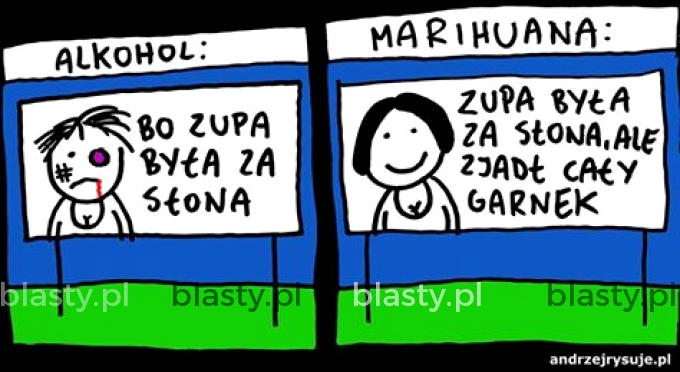 Alkohol vs marihuana