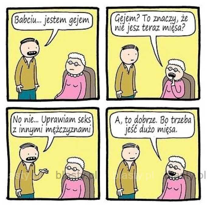 Babciu jestem gejem