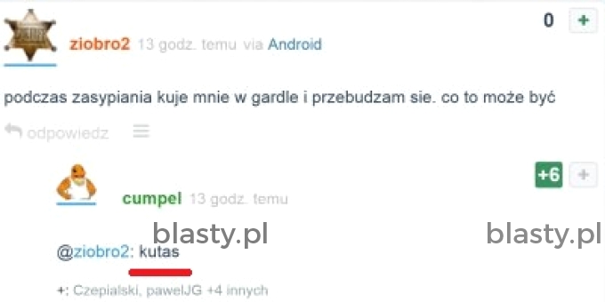 Coś drapie mnie w gardle