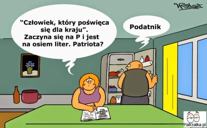 Człowiek który poświęca się dla kraju zaczyna się na P i jest osiem liter