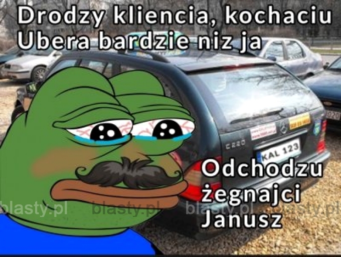 Drodzy kliencia kochacie ubera bardziej niż ja