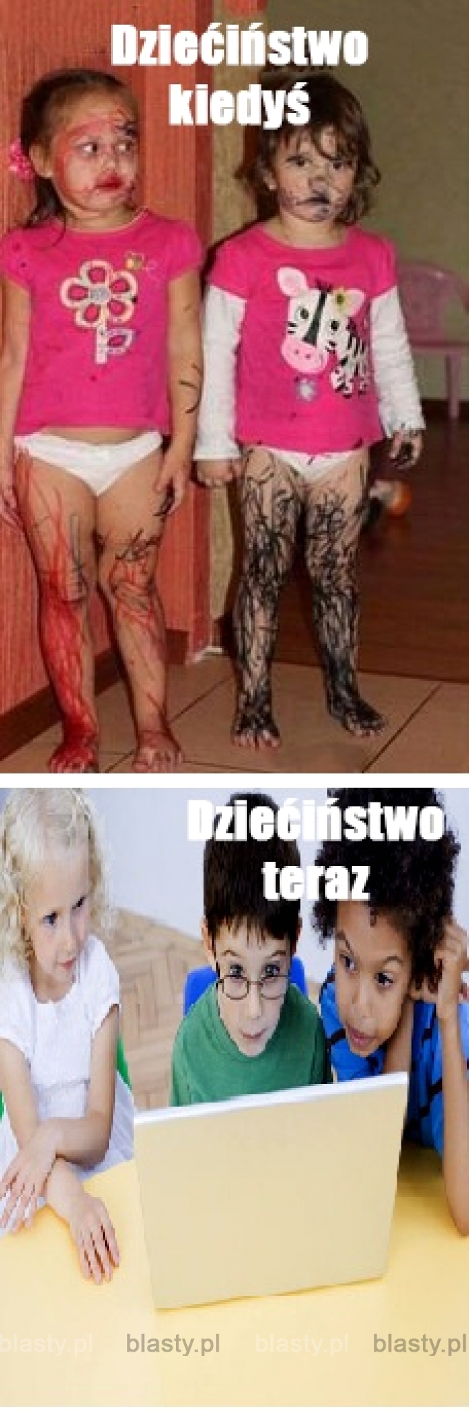 Dzieciństwo kiedys vs dzieciństwo teraz