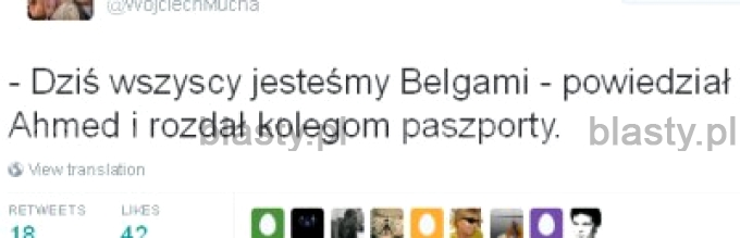 Dziś wszyscy jesteśmy belgami