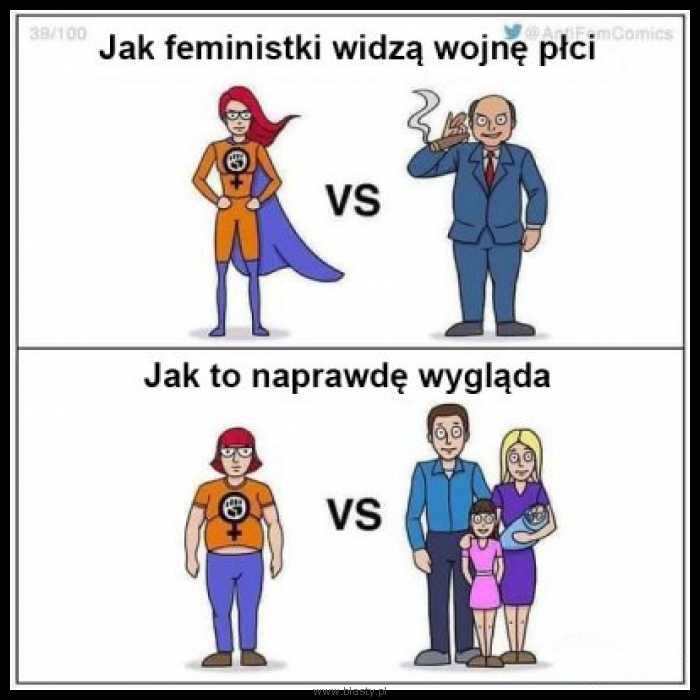 Jak feministki widzą wojnę płci