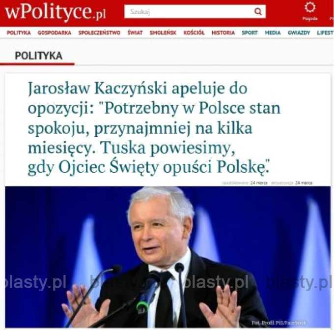 Jarosław Kaczyński apeluje