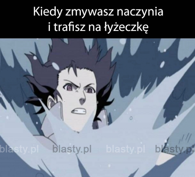 Kiedy myjesz naczynia i trafisz na łyżeczkę