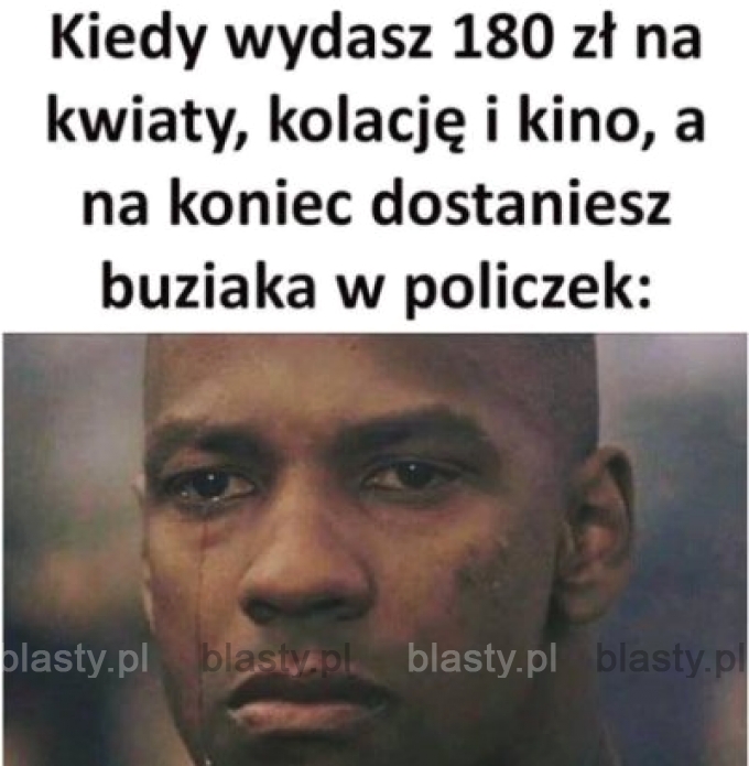 Kiedy wydasz 180 zł na kwiaty, kolacje i kino