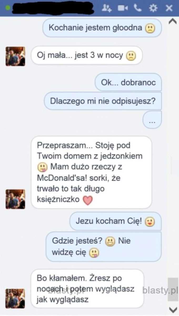 Kochanie jestem głodna