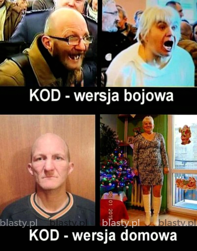 KOD wersja domowa vs bojowa