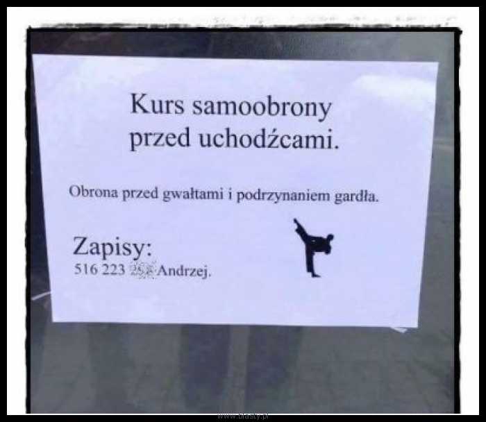 Kurs obrony przed uchodźcami