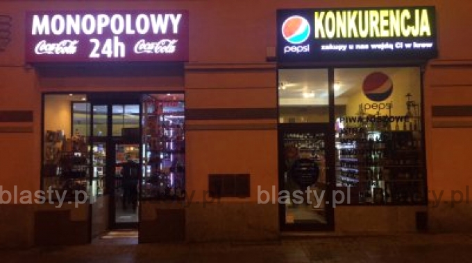 Monopolowy vs konkurencja