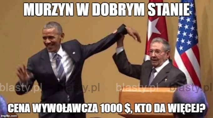 Murzyn w dobrym stanie kto da więcej