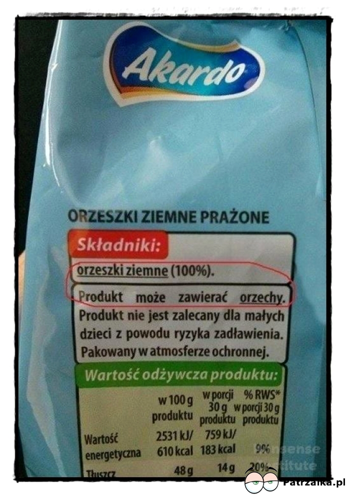 Orzeszki zawierają orzeszki