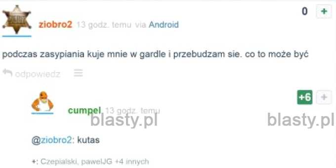 Podczas zasypiania coś kłuje mnie w gardle