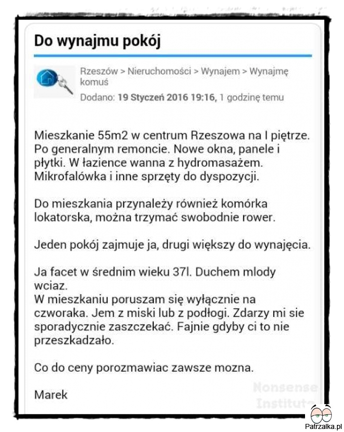 Pokój do wynajęcia