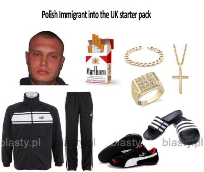 Polish immigrant into UK starter pack