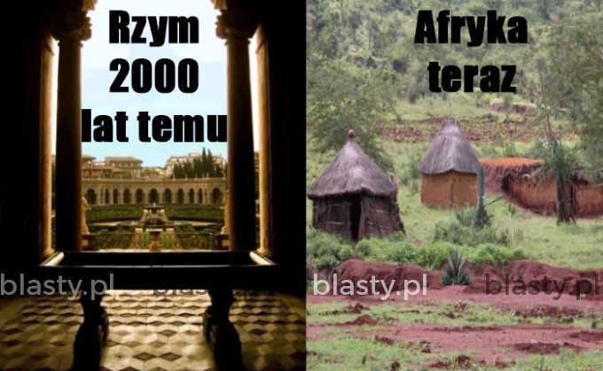 Rzym 2000 lat temu vs afryka teraz