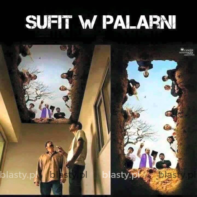 Sufit w palarni