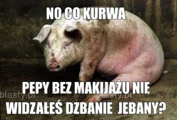 Świnka pepa bez makijażu