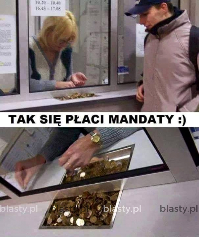 Tak się płaci mandaty