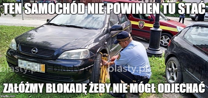 Ten samochód nie powinien tu stać