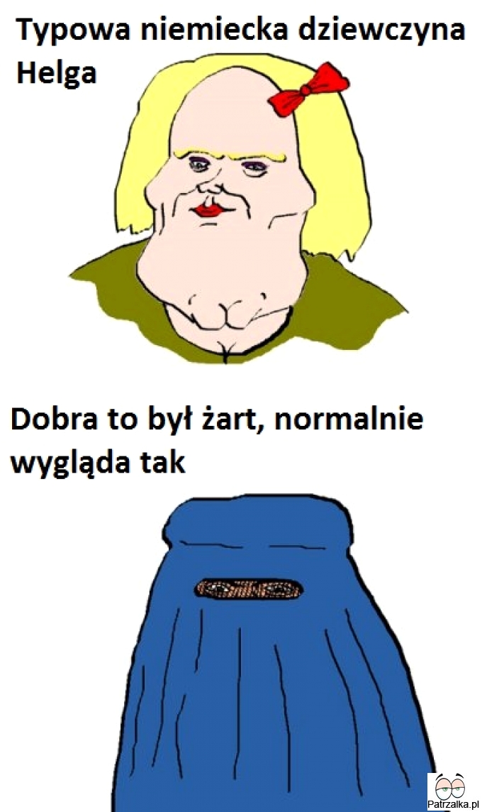 Typowa niemiecka dziewczyna Helga