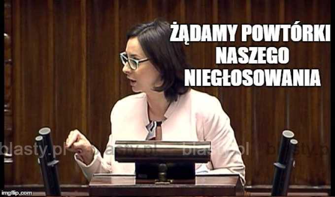 Żądamy powtórki naszego niegłosowania