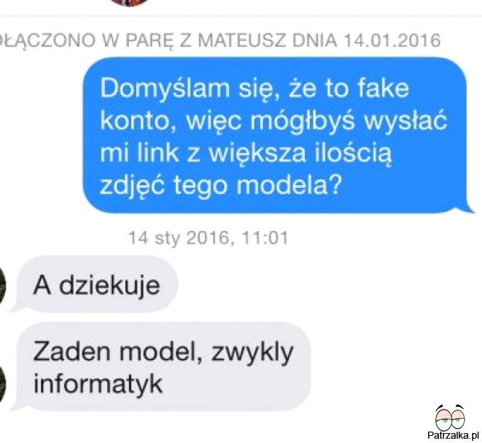 Żaden model, zwykły informatyk