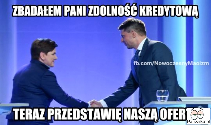 Zbadałem Pani zdolność kredytową